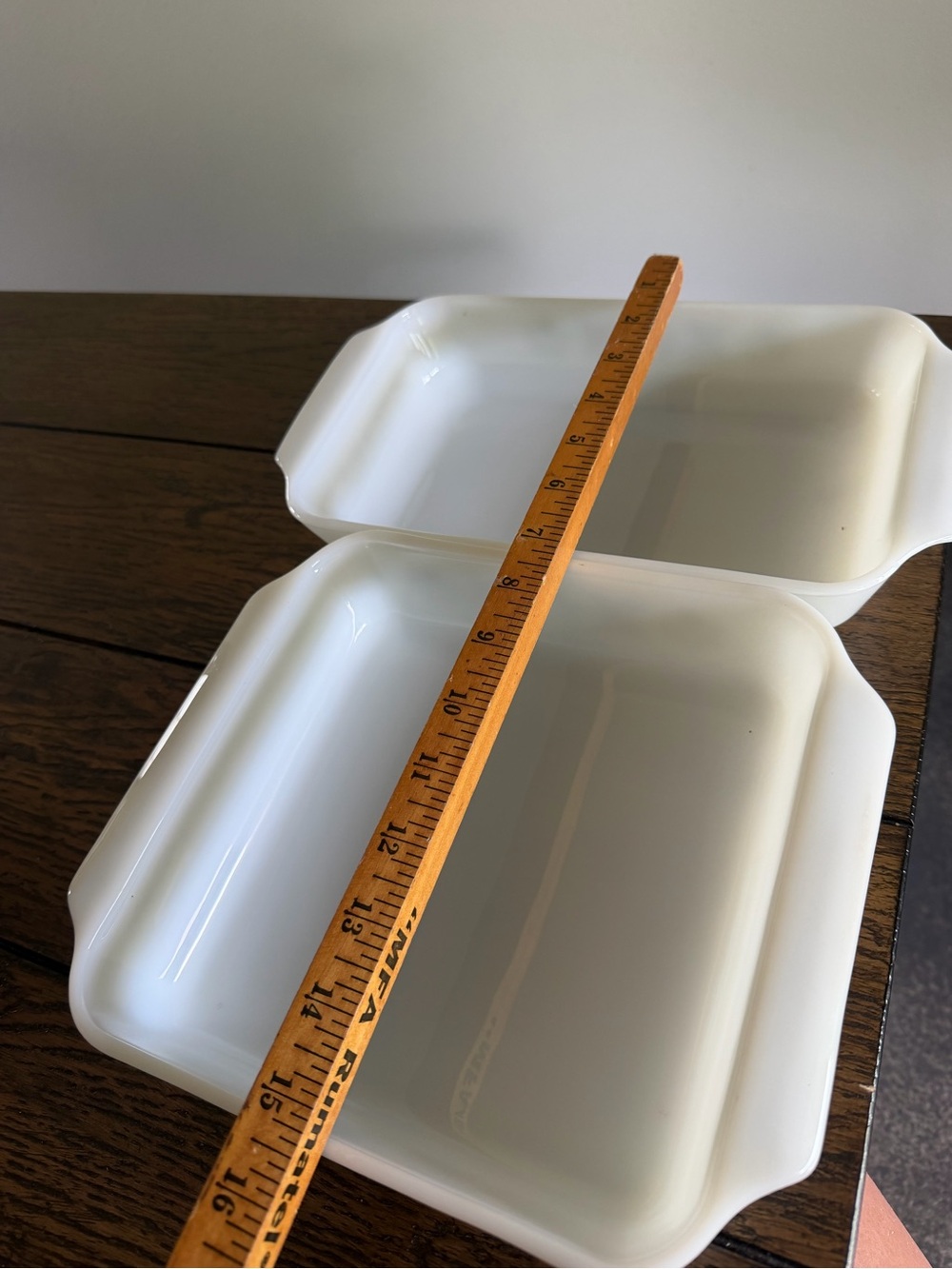 Vintage Fire-King Meadow Green Milk Glass Baking Dish 1.5 Qt Casserole And Loaf - Picture 12 of 16
